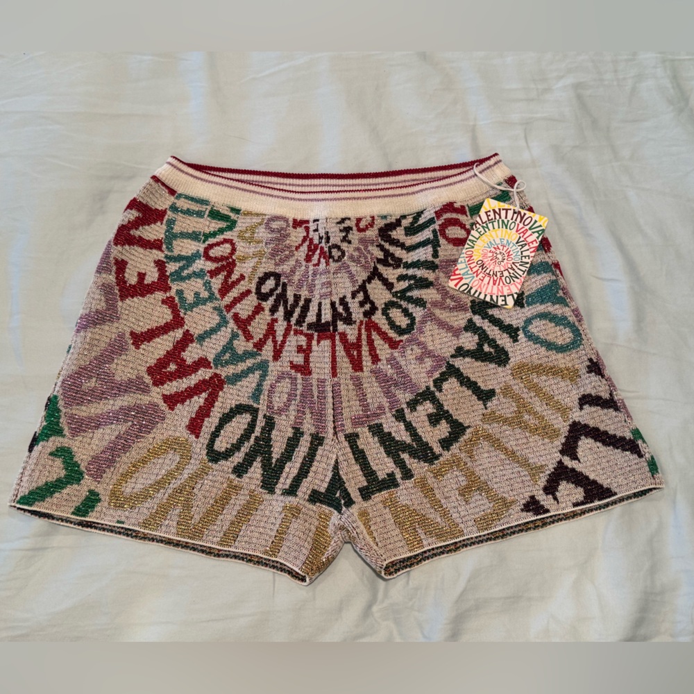 Valentino Garavani Loop jacquard lurex shorts M new with tags!!!